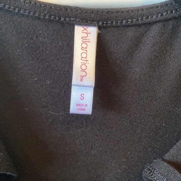 Black Ruffle Body Suit - Picture 2 of 3